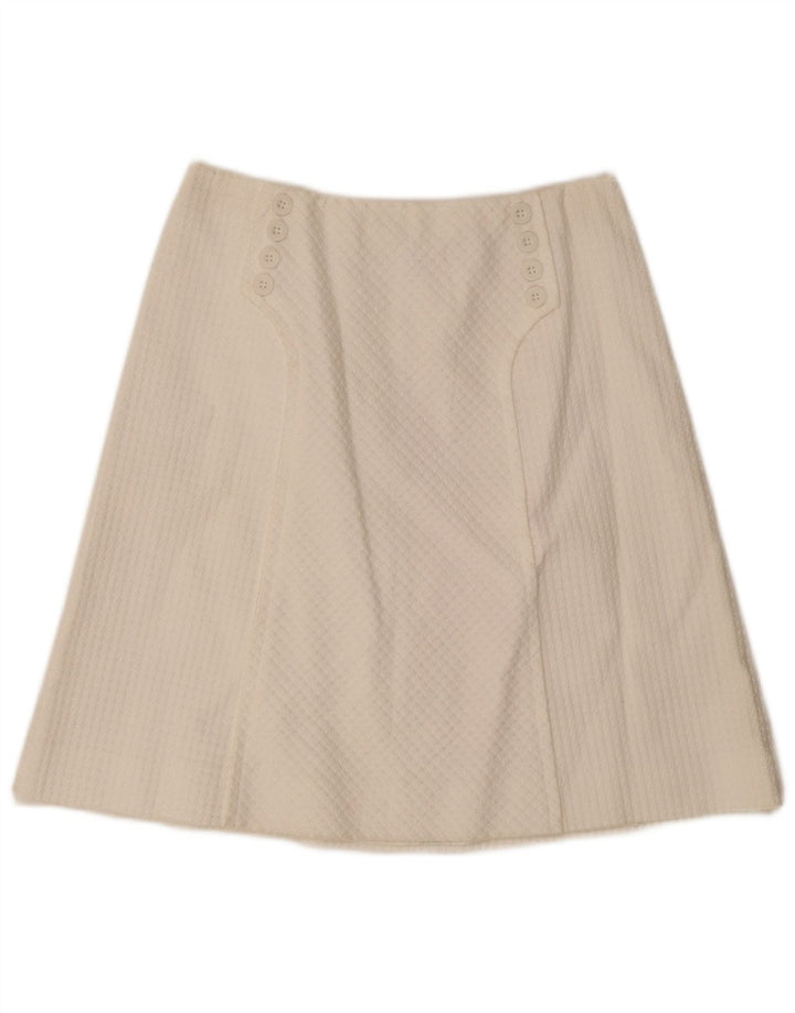 Saia vintage feminina linha A IT 46 grande W28 branca