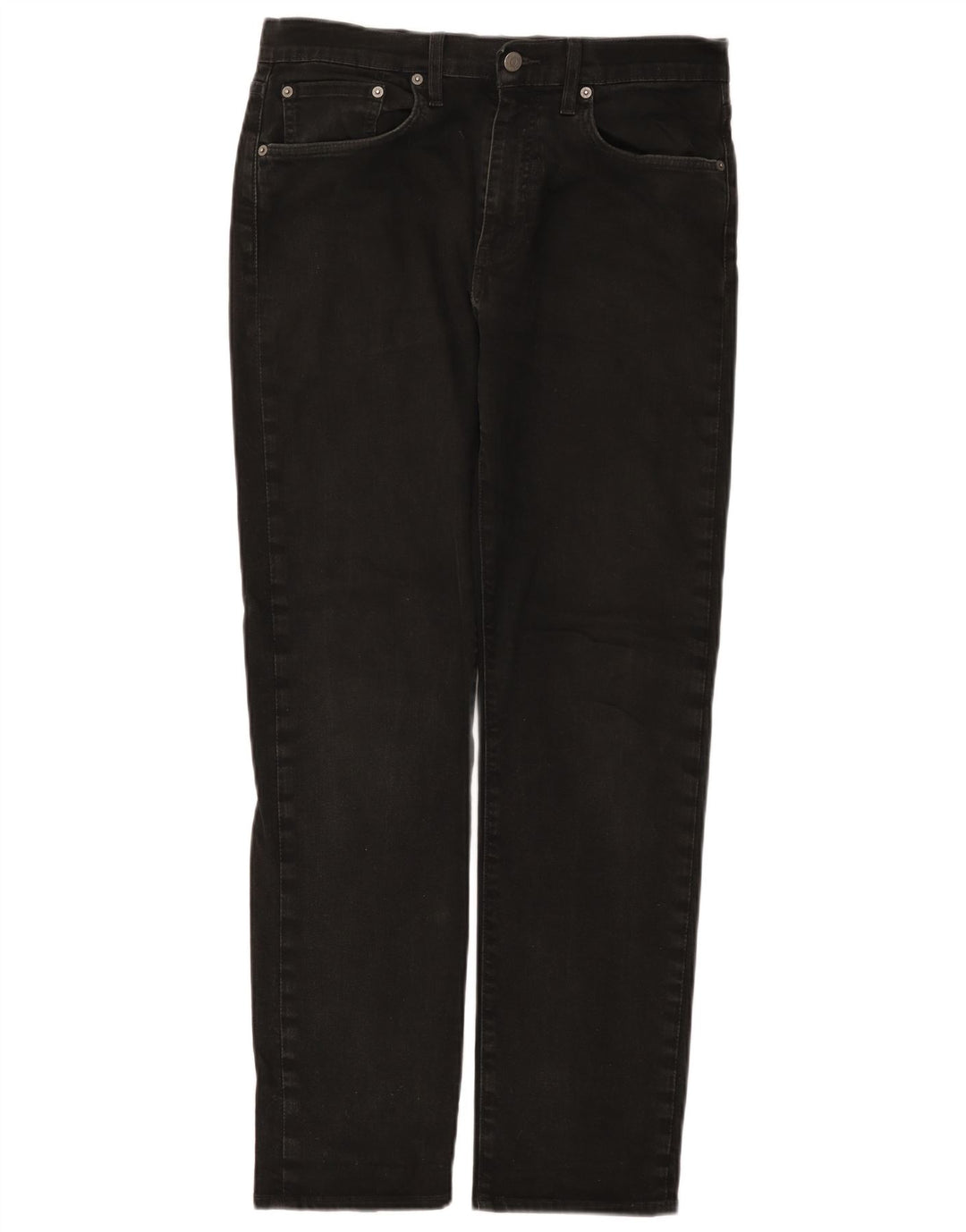 Levi's Masculino 502 Tapered Jeans W32 L32 Algodão Preto