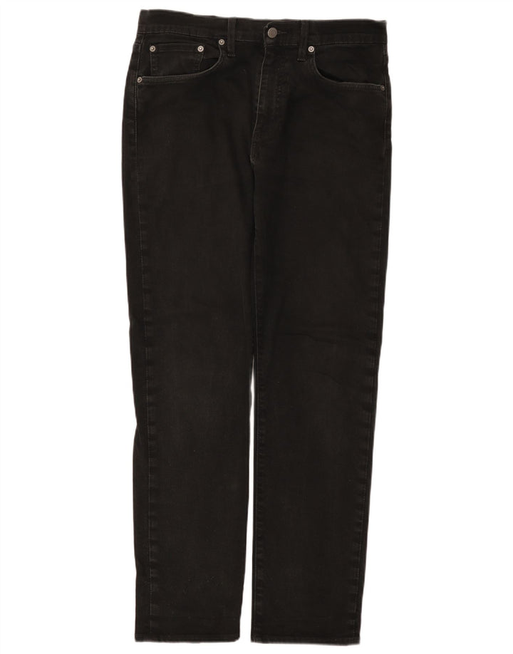 Levi's Masculino 502 Tapered Jeans W32 L32 Algodão Preto