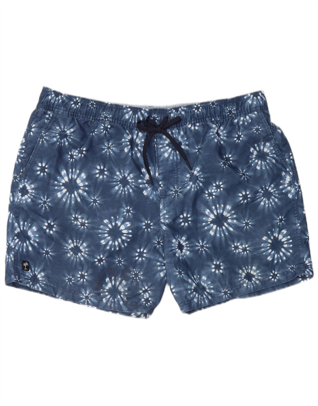 Shorts de natação masculino Marks & Spencer XL azul tie-dye poliéster