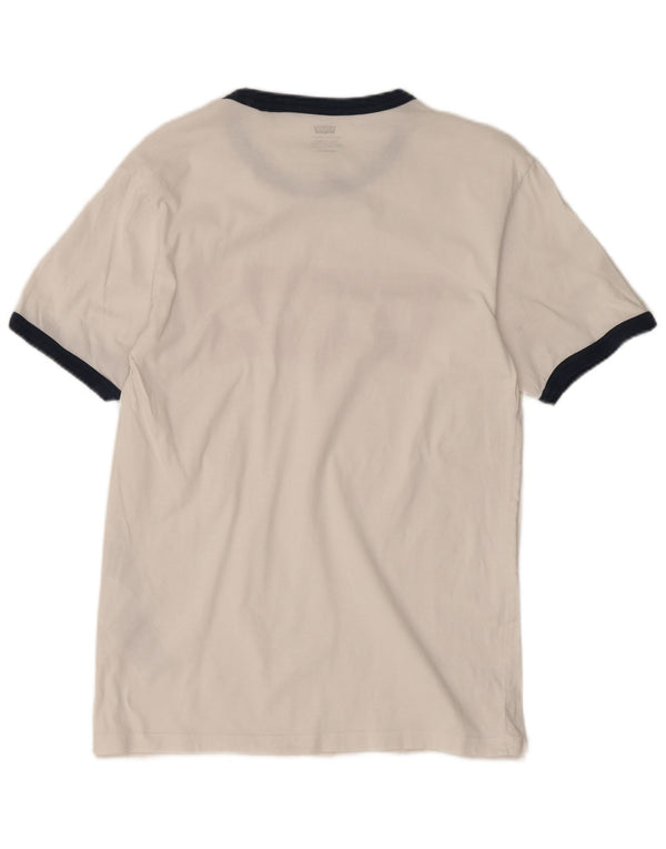 Levi's Camiseta gráfica masculina Top XS de algodão branco