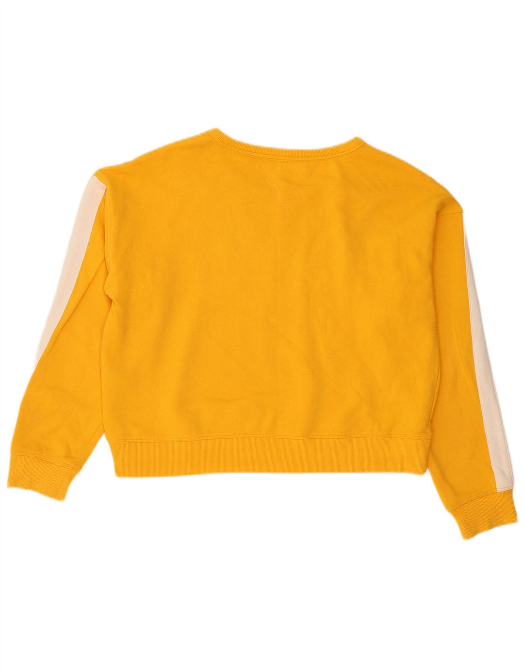 Tommy Hilfiger Suéter Crop Feminino UK 14 Médio Amarelo