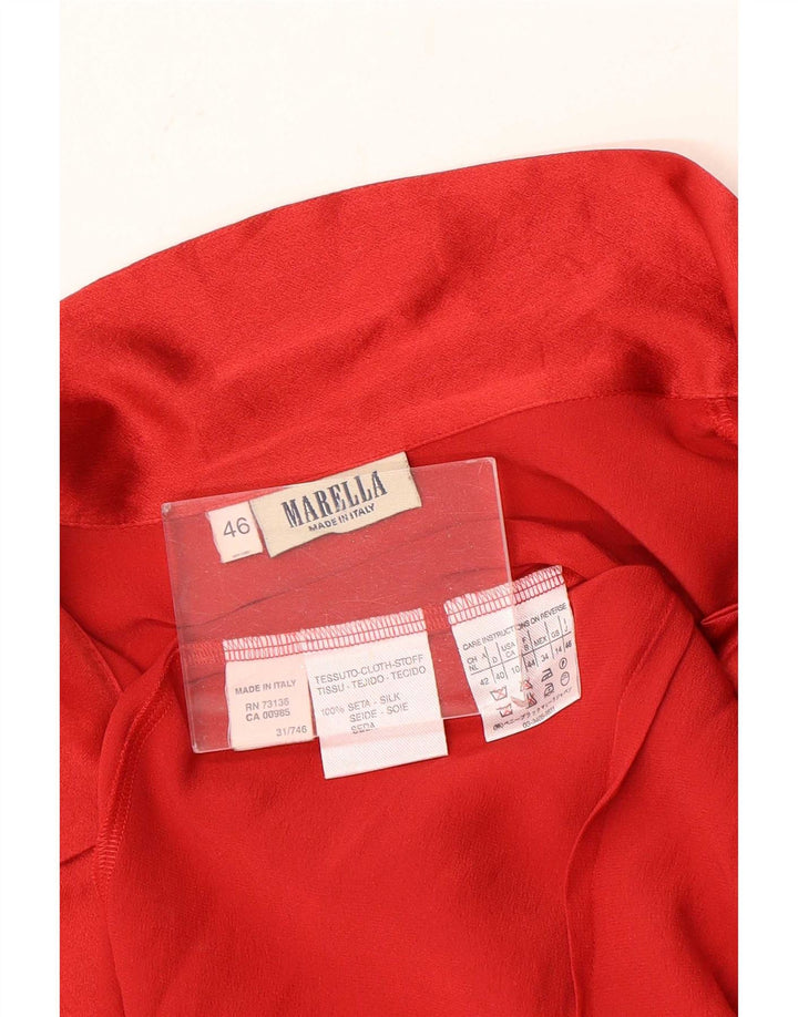 Blusa feminina Marella UK 14 grande vermelha