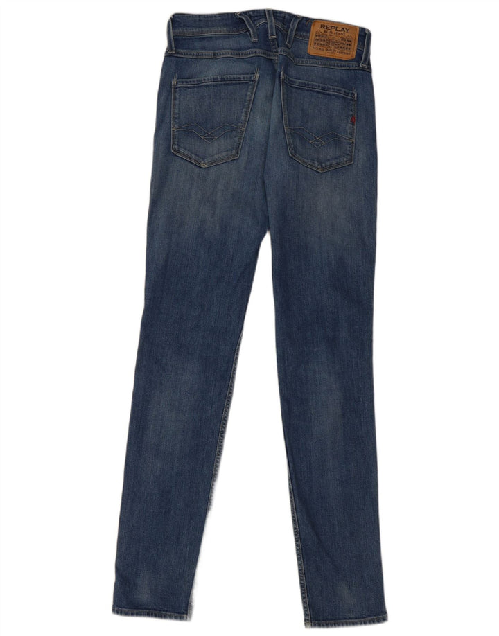 REPLAY Jeans feminino Anbass skinny W28 L32 azul