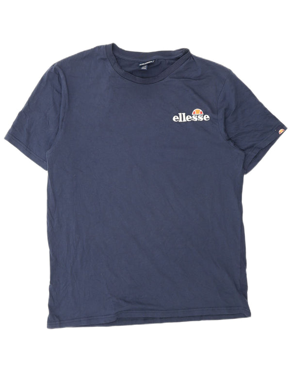 Camiseta Ellesse masculina gráfica Top XL algodão azul