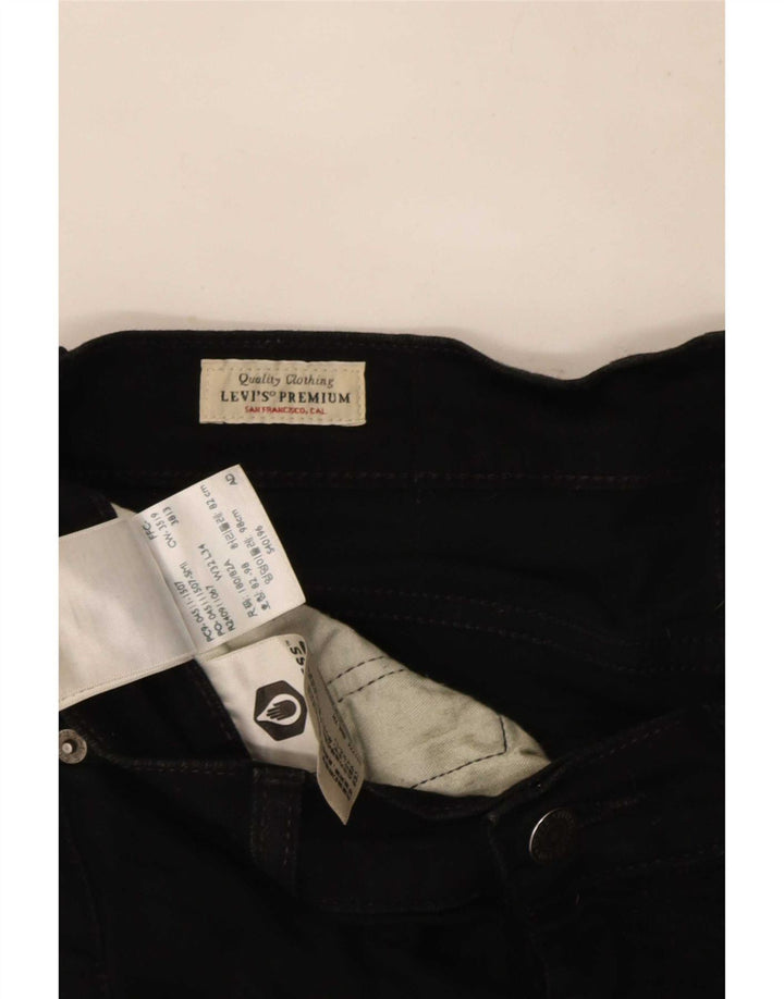 Levi's Mens Jeans Slim W32 L34 Algodão Preto