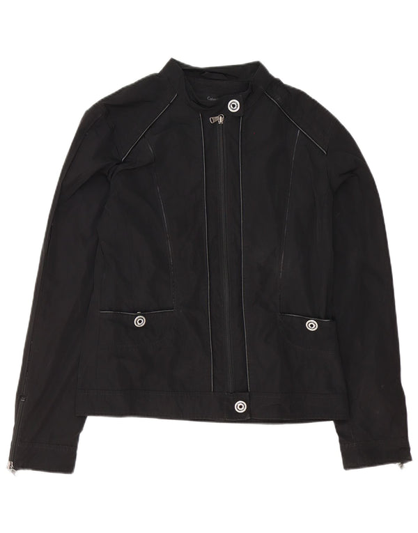 Jaqueta bomber feminina Calvin Klein Jeans UK 16 grande preta