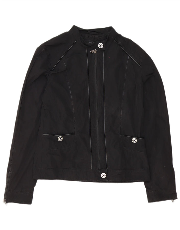 Jaqueta bomber feminina Calvin Klein Jeans UK 16 grande preta