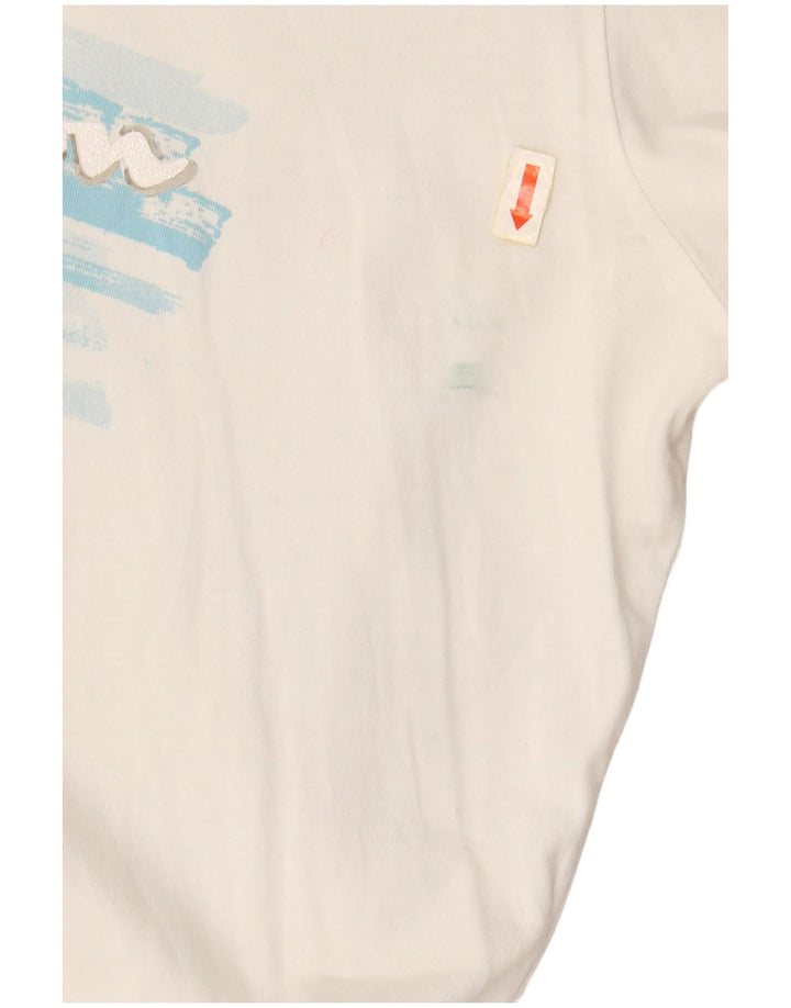 Camiseta feminina CHAMPION Heritage Fit com estampa gráfica UK 18 XL branca