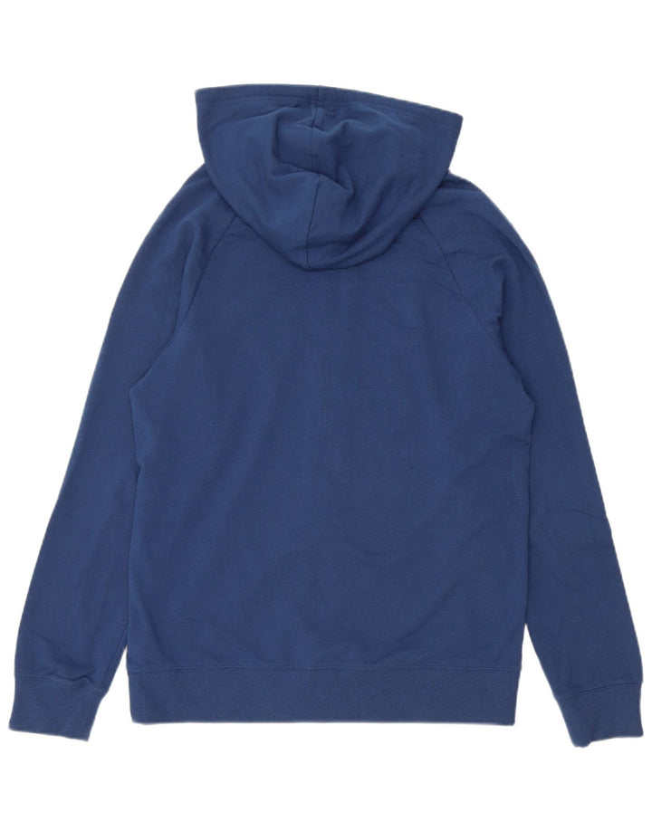Suéter masculino Calvin Klein com capuz e zíper pequeno azul algodão