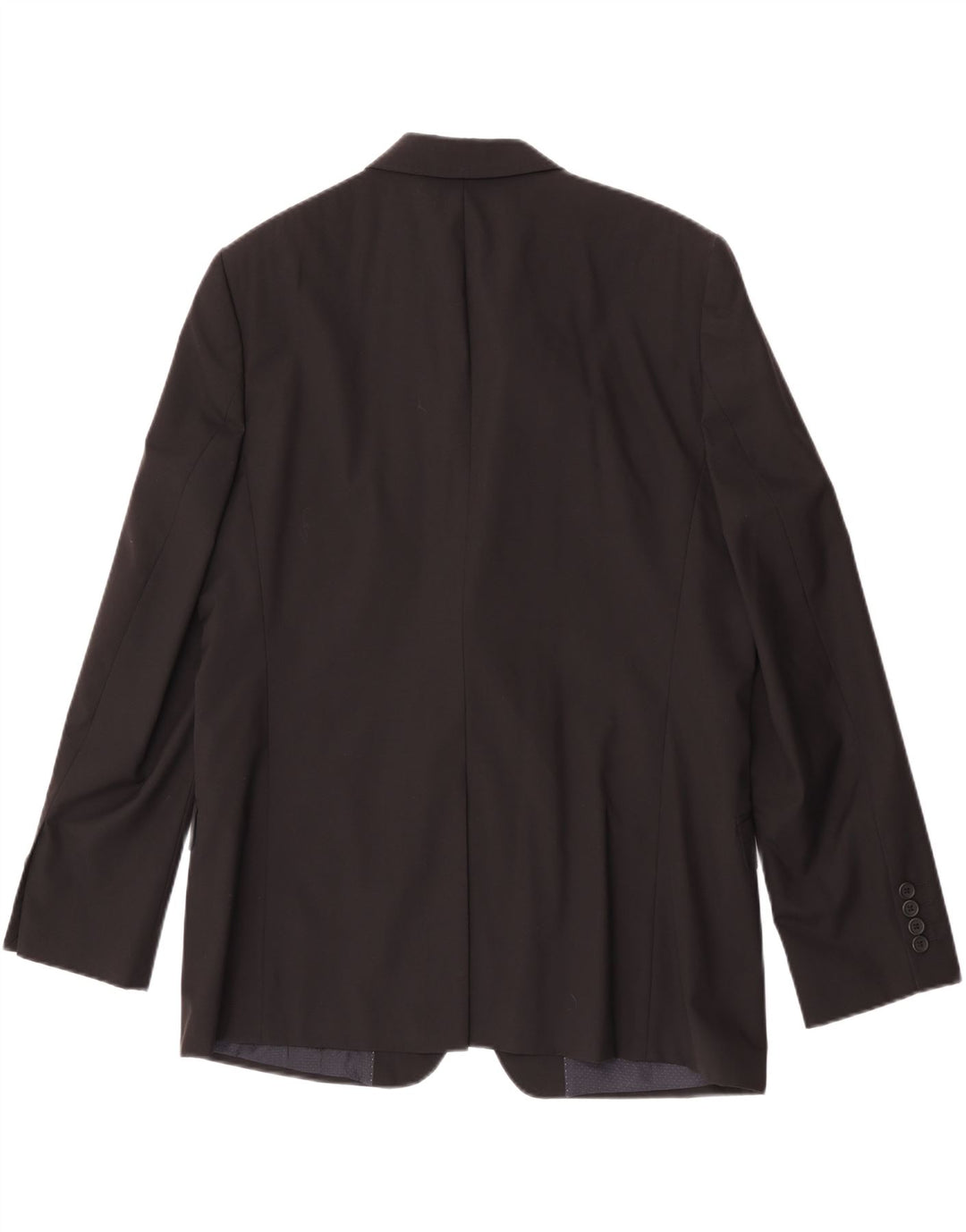 Jaqueta blazer masculina de 2 botões Ted Baker Reino Unido 44 2XL lã preta