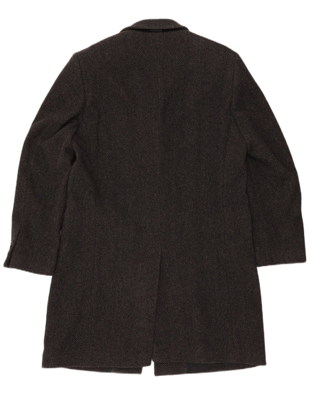 Sobretudo masculino Joop EU 52 XL lã espinha de peixe preta