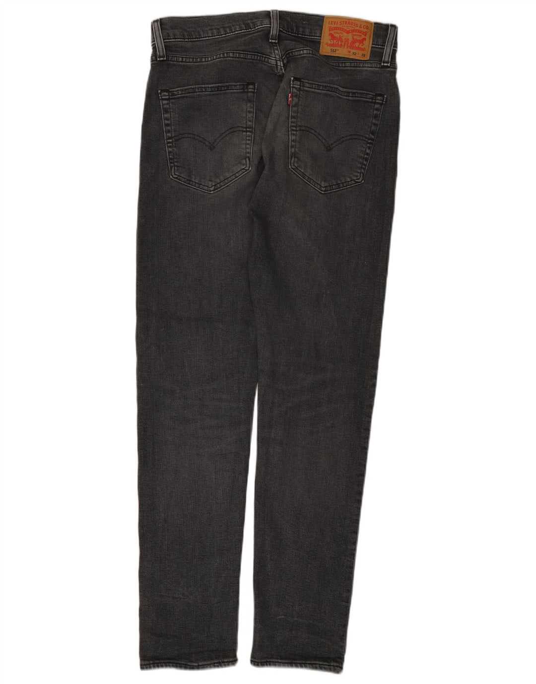 Calça jeans masculina Levi's 512 Slim Tapered W32 L32 cinza algodão