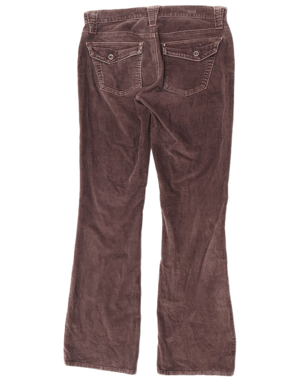 Calça feminina de veludo cotelê cintura baixa da Gap EUA 8 médio W28 L32 marrom