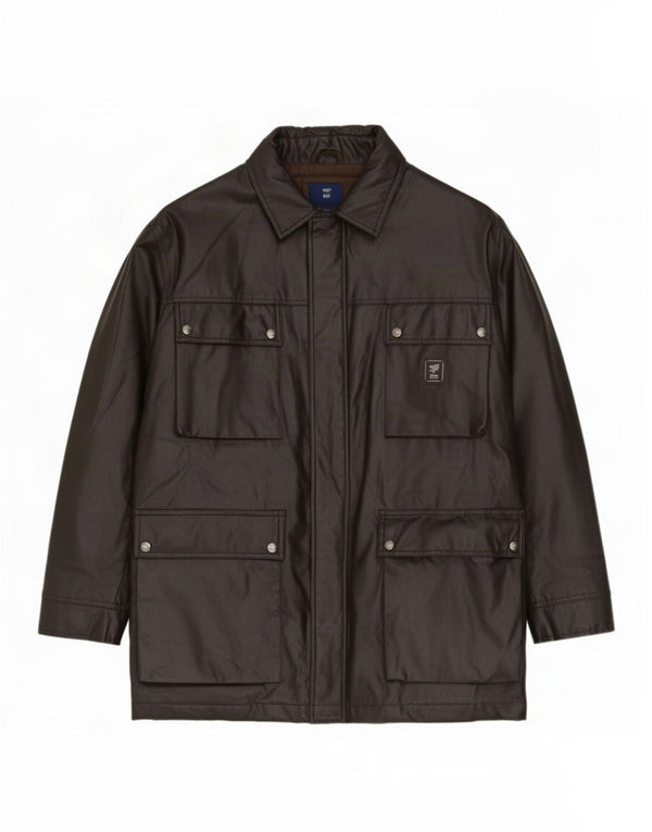 Piero Guidi Mens Utility Jacket UK 40 Large Black Cotton
