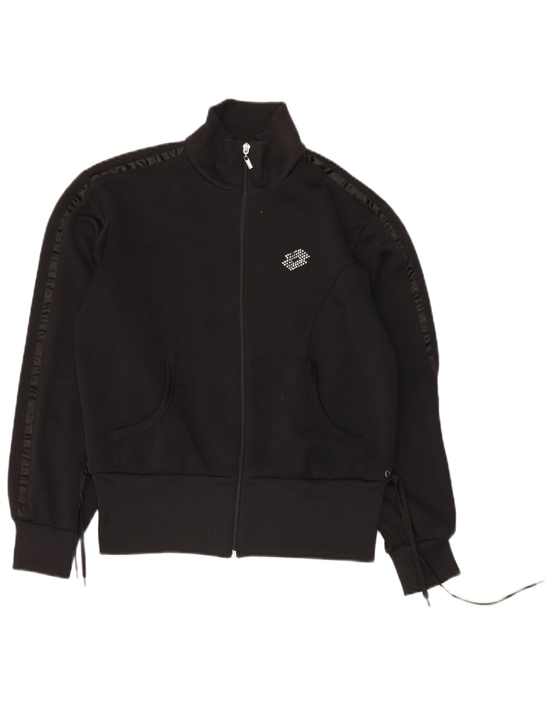 Lotto Womens Tracksuit Top Jacket UK 16 Grande Preto