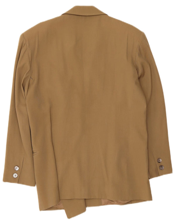 Jaqueta blazer feminina Mouche com peito duplo Reino Unido 18 XL cáqui