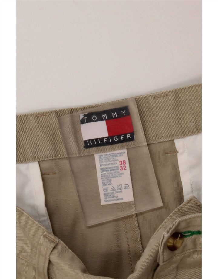 Calça Chino Masculina TOMMY HILFIGER W38 L32 Algodão Bege