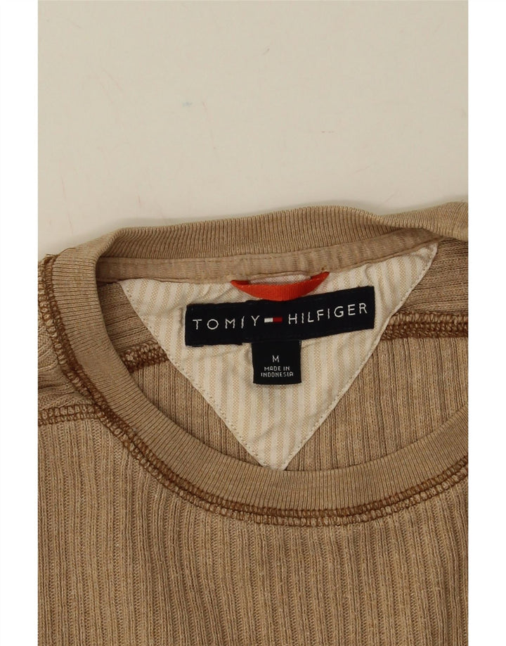 Top masculino TOMMY HILFIGER manga comprida médio bege