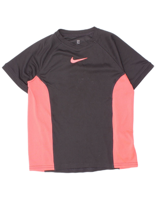 Camiseta Nike Boys Dri Fit Top 8-9 Anos Pequeno Preto Colourblock Poliéster
