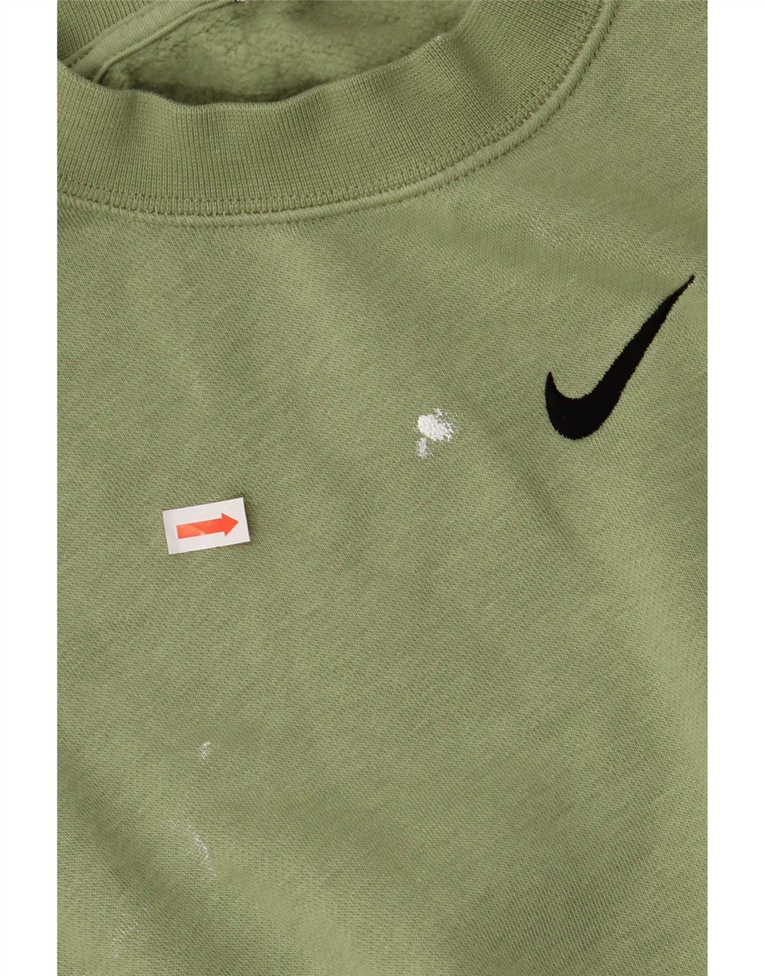 Nike masculino solto ajuste moletom jumper pequeno algodão verde