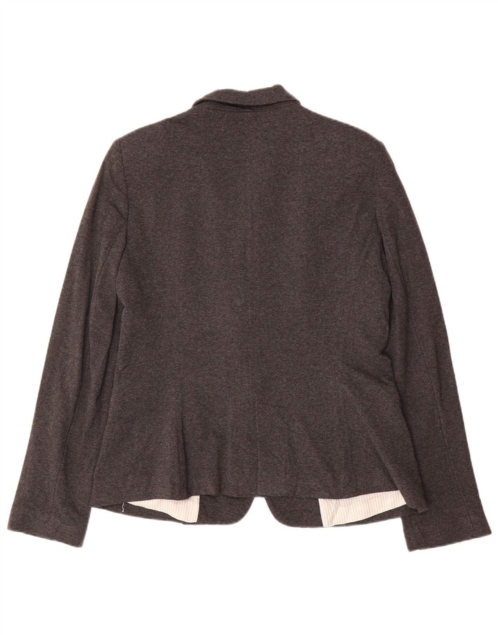 Jaqueta blazer feminina Zara com 1 botão Reino Unido 18 XL cinza