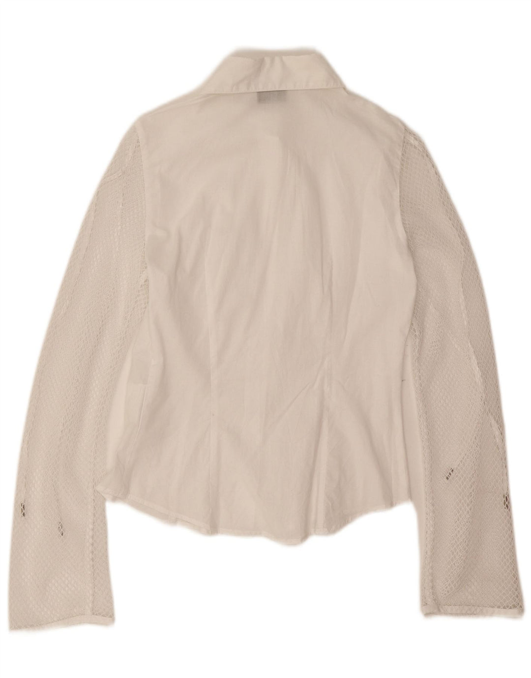 Blusa feminina Roccobarocco UK 8 pequena branca