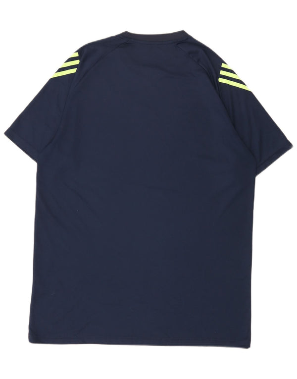 Adidas Mens Aeroready Camiseta Top 2XL Azul Marinho Poliéster