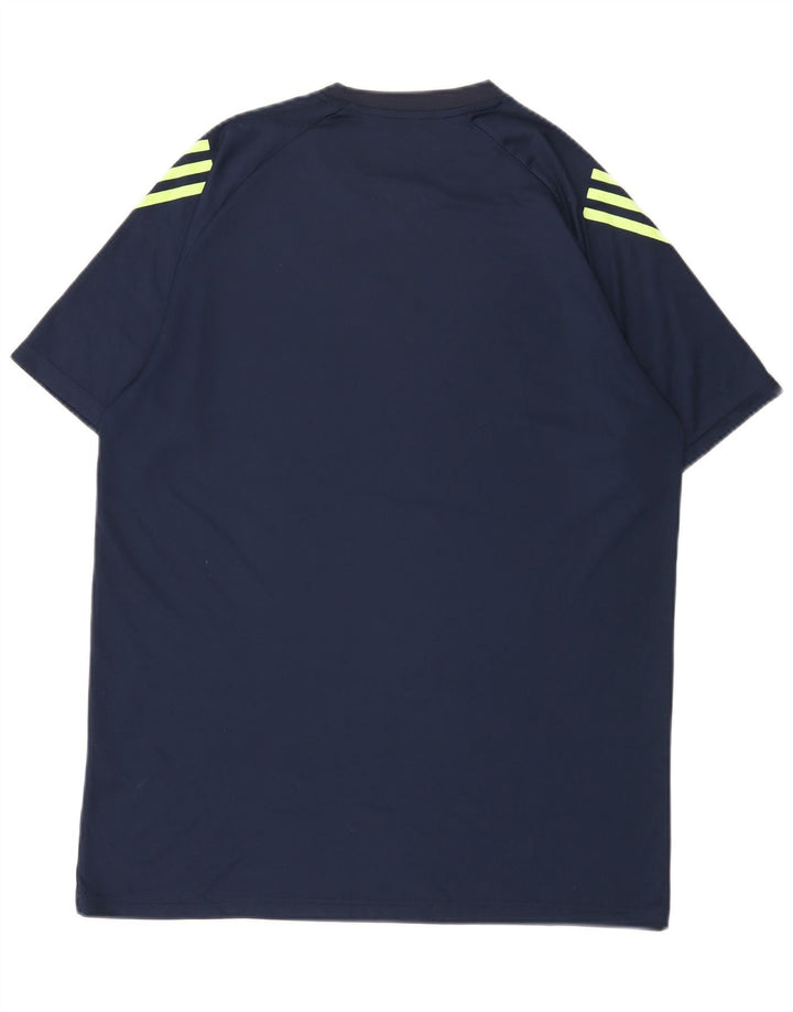 Adidas Mens Aeroready Camiseta Top 2XL Azul Marinho Poliéster