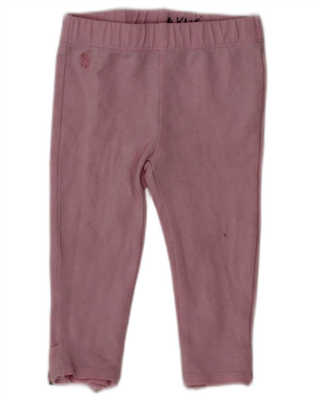Leggings RALPH LAUREN para meninas de 9 a 12 meses de algodão rosa