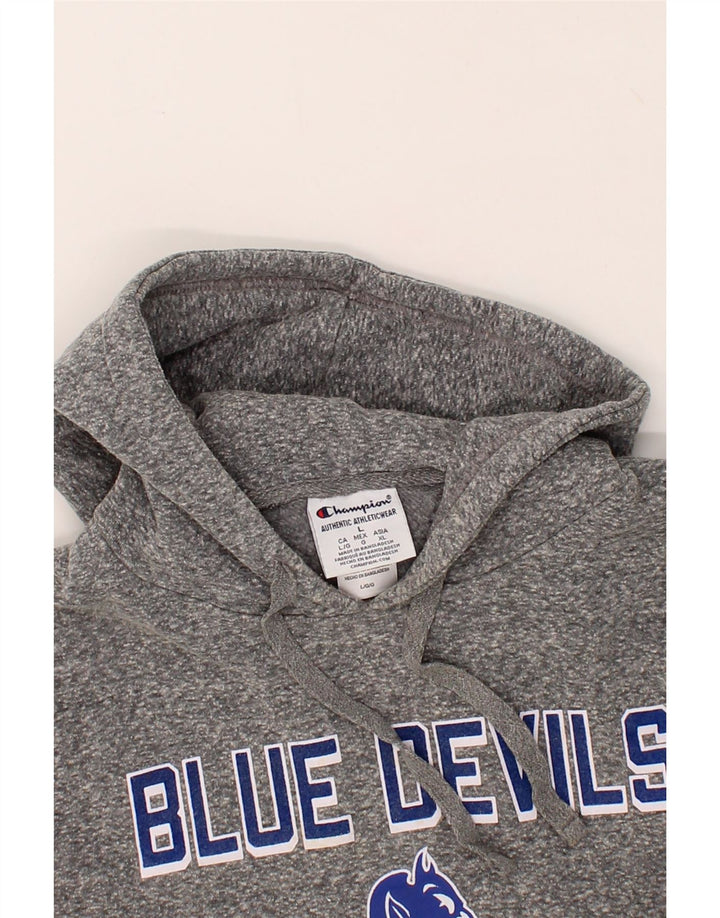 CHAMPION Mens Graphic Sweatshirt Jumper Large Grey Cotton Vintage Champion and Second-Hand Champion from Messina Hembry 