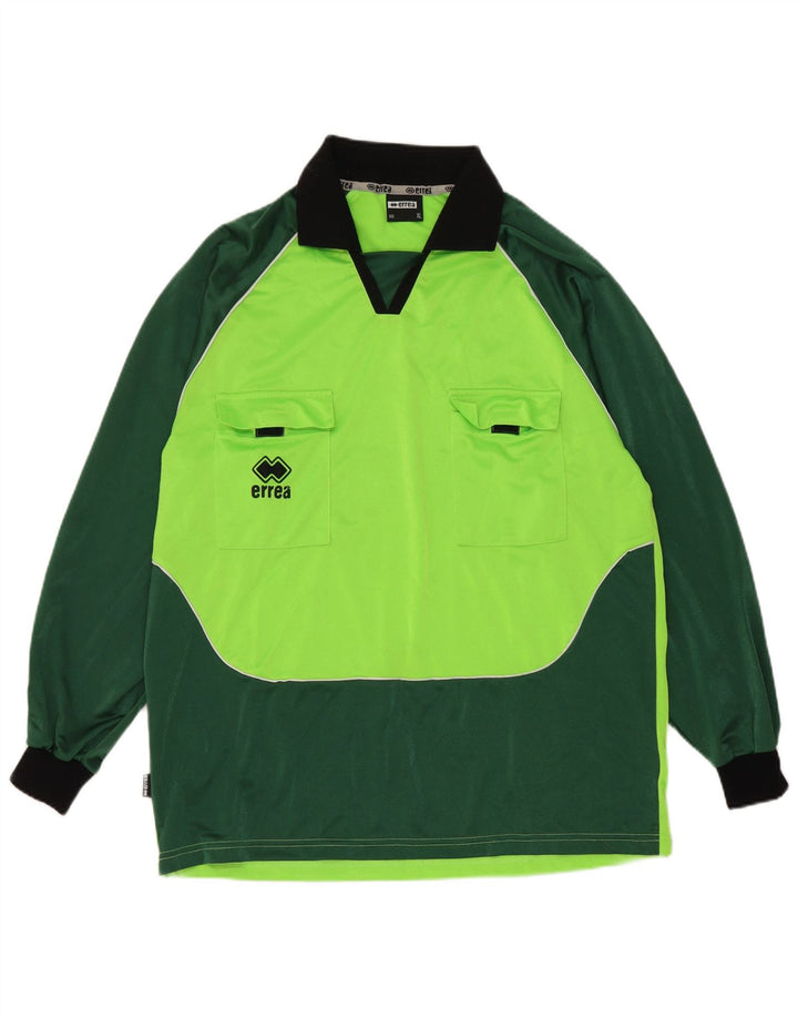 Errea Mens Top Manga Longa XL Verde Colourblock Poliéster