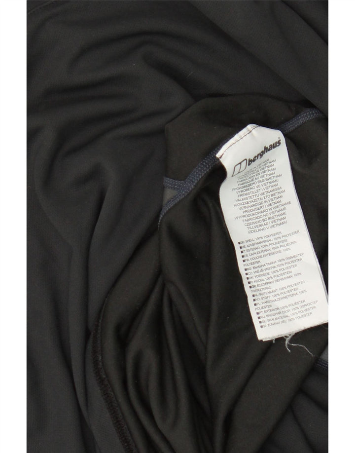 Camiseta masculina Berghaus grande poliéster colorblock preto grande