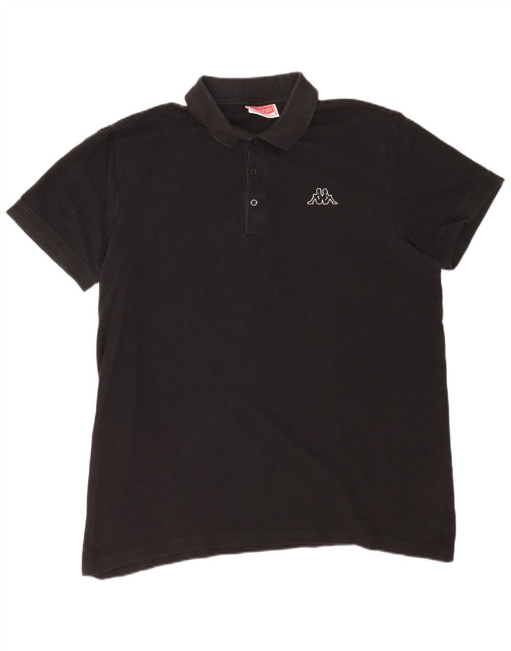 Camisa polo masculina Kappa 2XL algodão preto