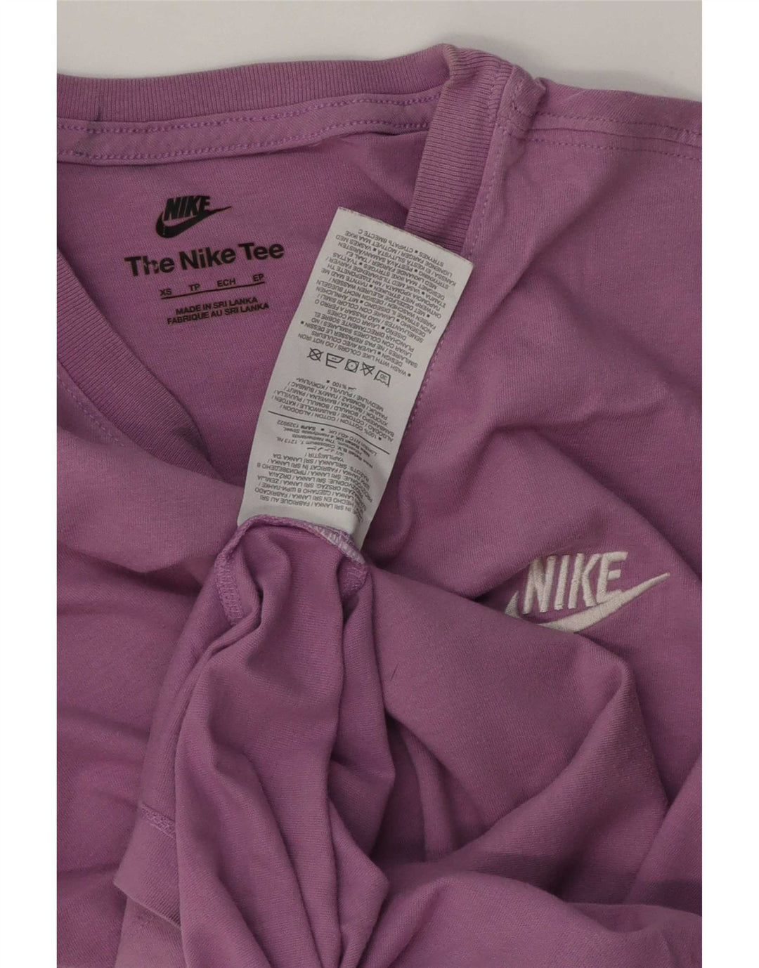 Nike Mens Camiseta Top XS Roxo Algodão