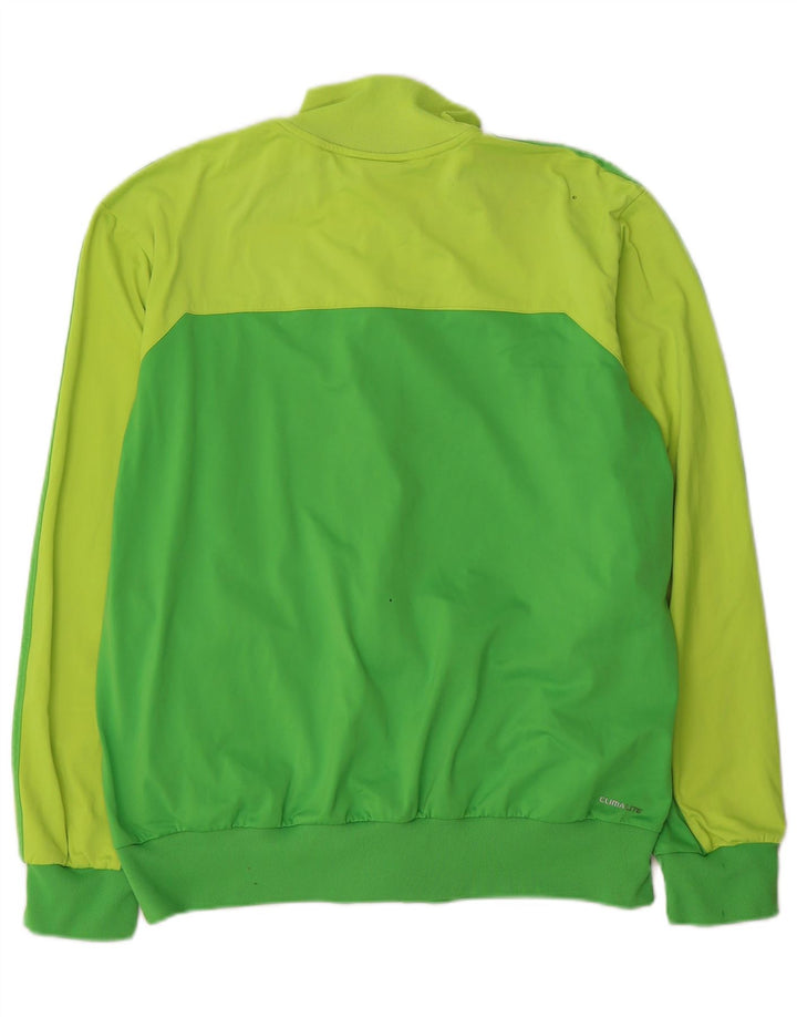 Adidas Mens Climalite Tracksuit Top Jacket Grande Verde Colorblock