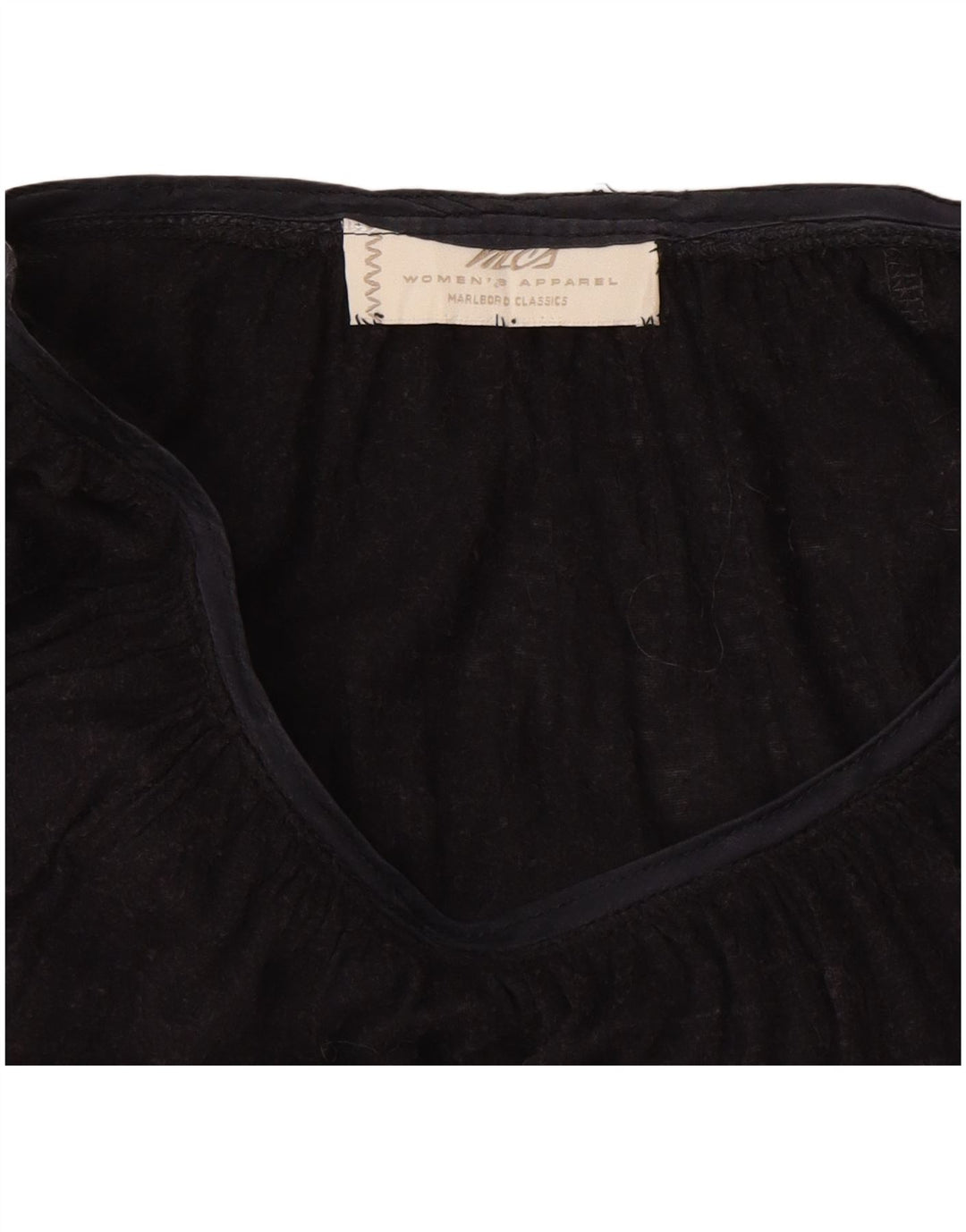 Top feminino Marlboro Classics manga comprida UK 16 grande preto