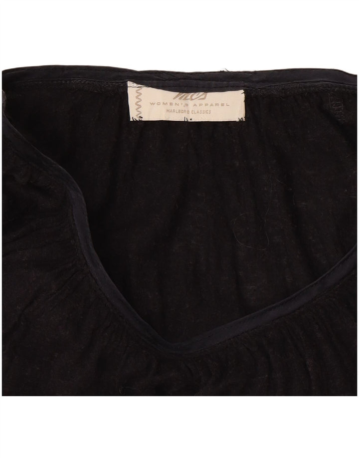 Top feminino Marlboro Classics manga comprida UK 16 grande preto