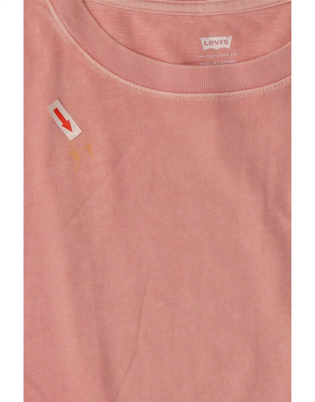 Camiseta feminina estampada oversized Levi's UK 10 pequena rosa