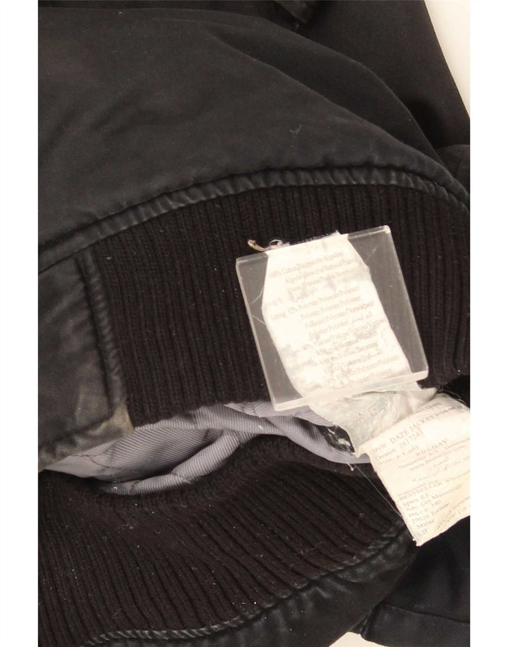 Jaqueta utilitária masculina Jack & Jones Reino Unido 40 grande algodão preto