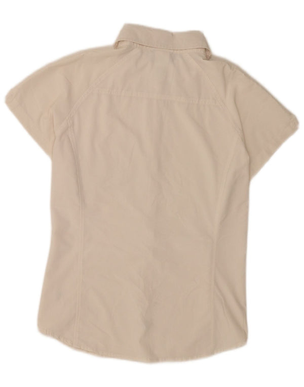 Camisa feminina The North Face manga curta regular fit Reino Unido 12 médio bege