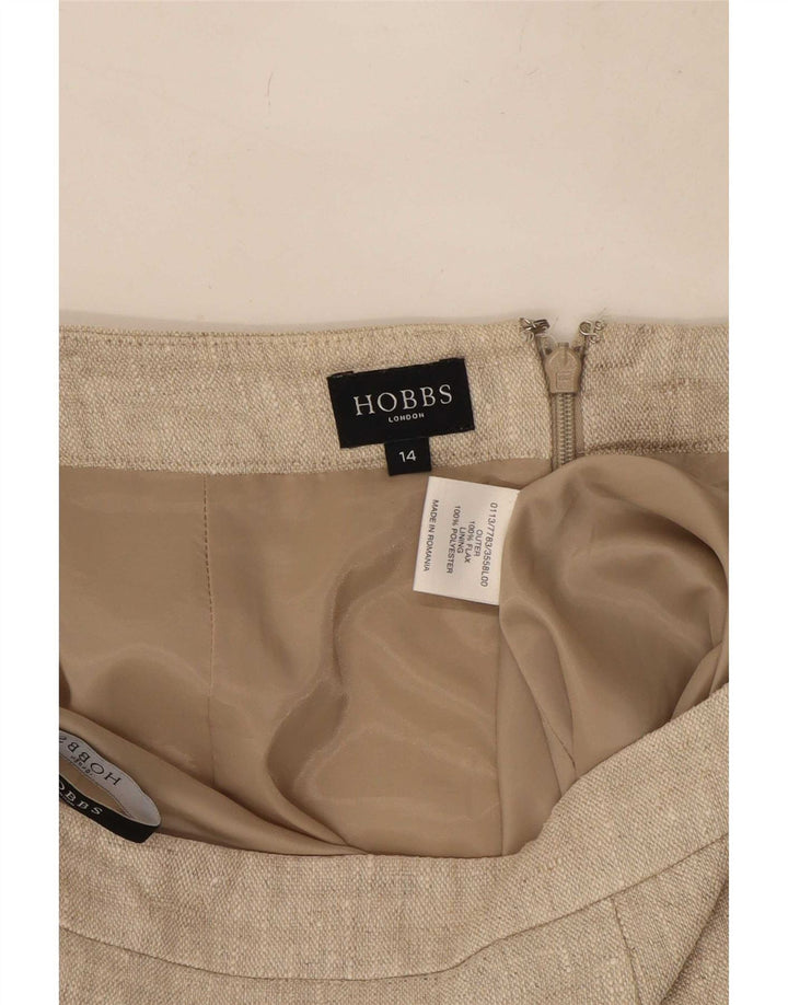 Saia lápis feminina Hobbs UK 14 grande W32 bege