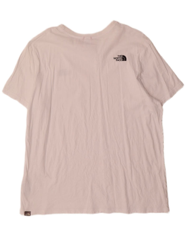 Camiseta gráfica masculina The North Face 2XL algodão branco