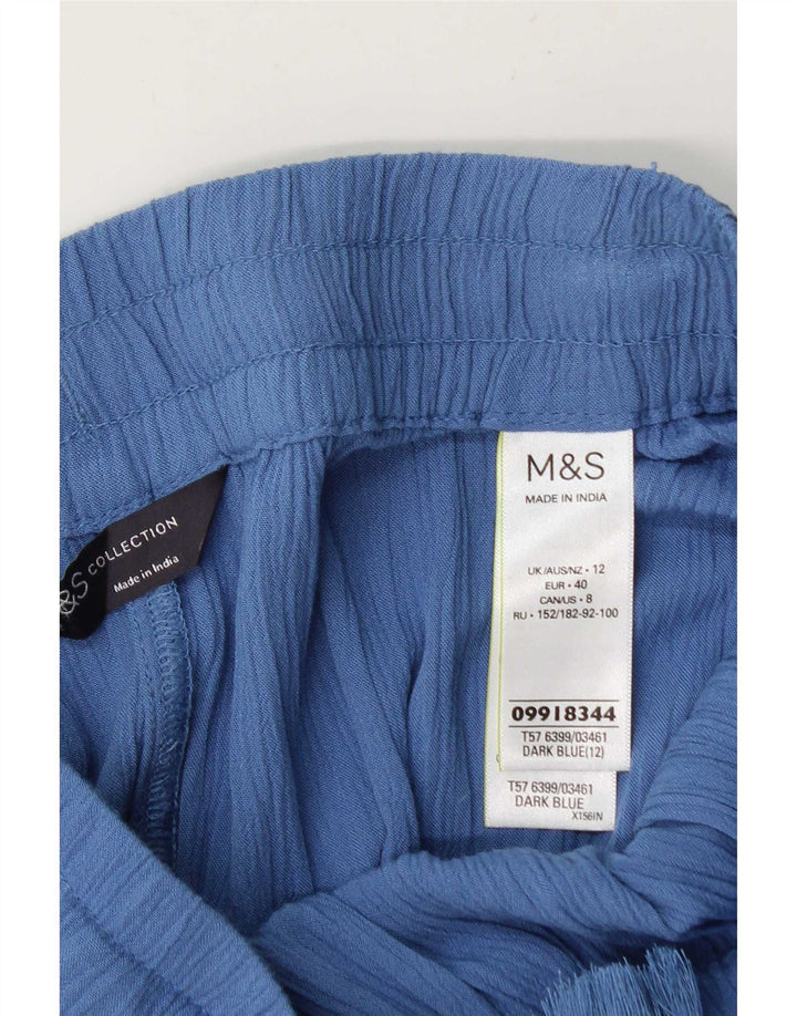 Shorts feminino Marks & Spencer UK12 médio W30 azul viscose
