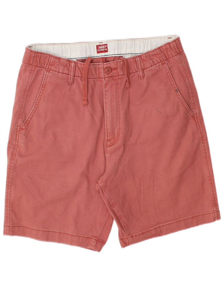 LEVI'S Mens Chino Shorts Médio W32 Algodão Vermelho