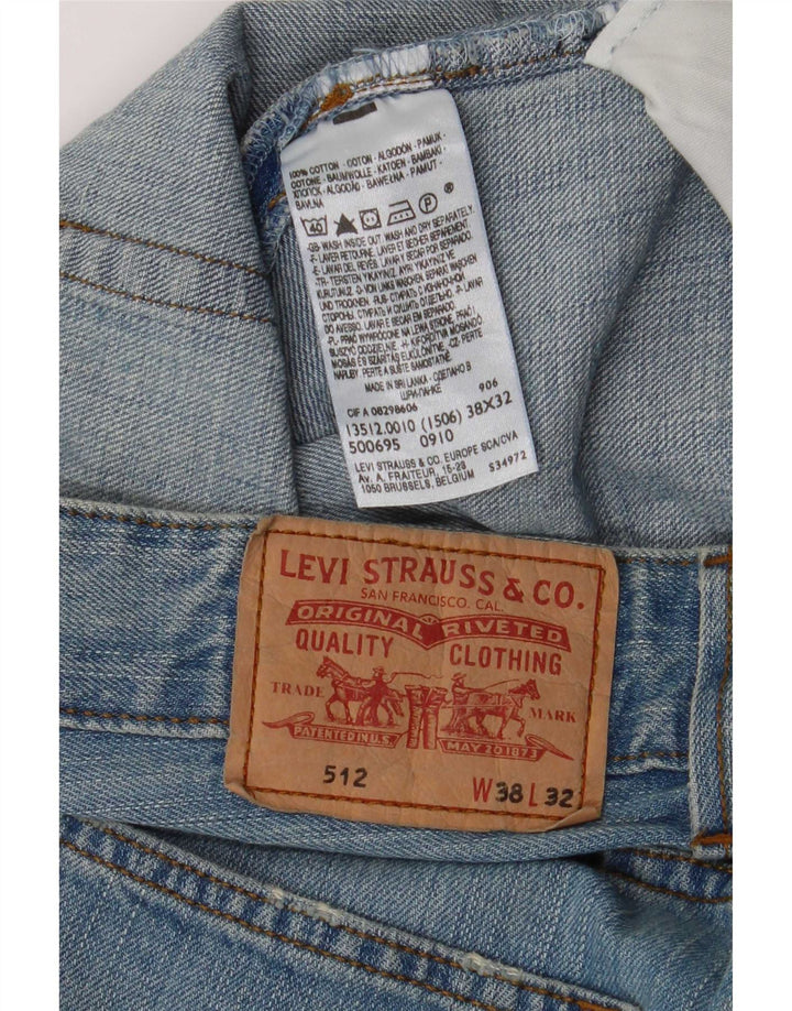 Calça jeans masculina Levi's 512 Slim Tapered W38 L32 azul algodão