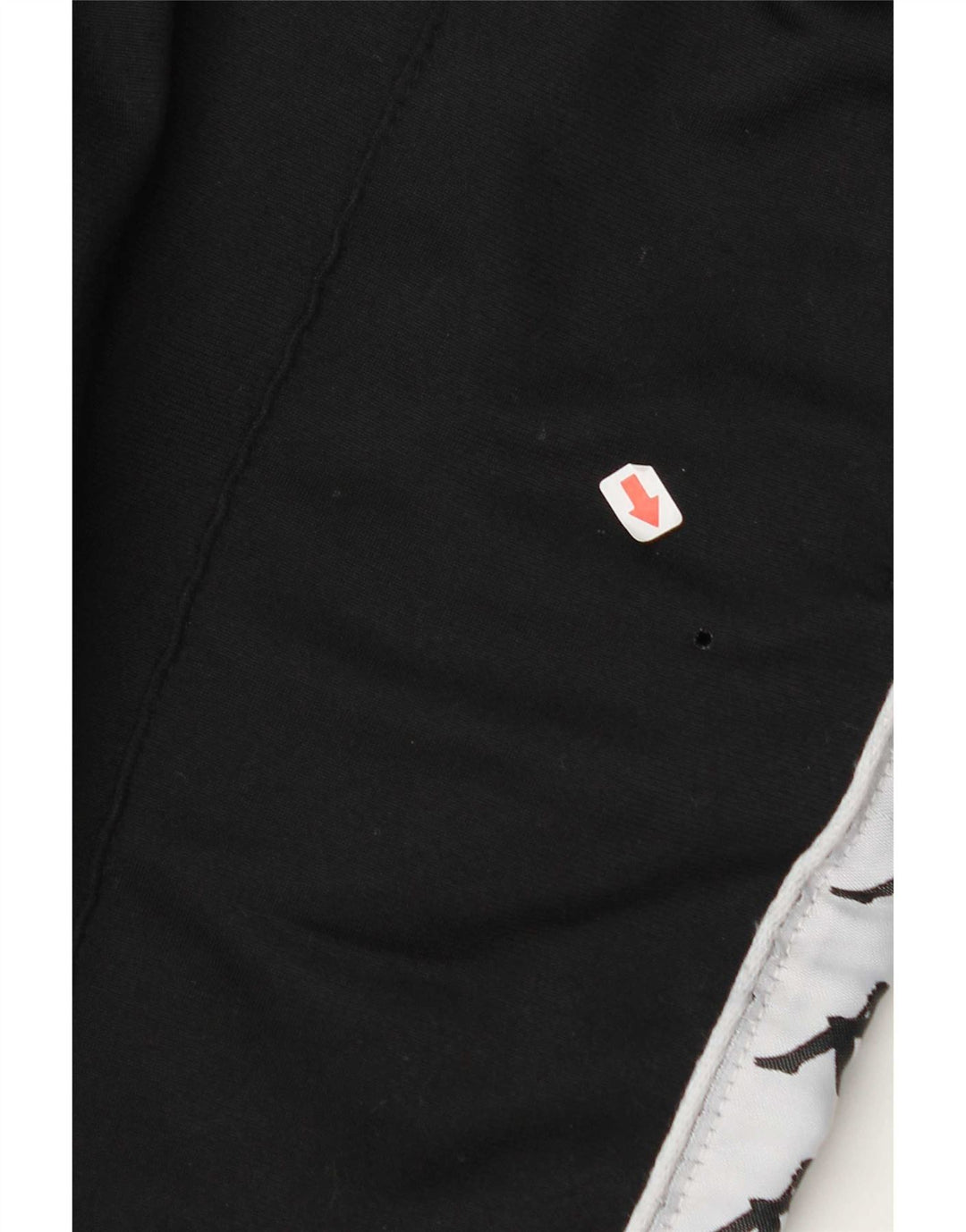 Calça esportiva Kappa masculina gráfica joggers médio preto colorblock
