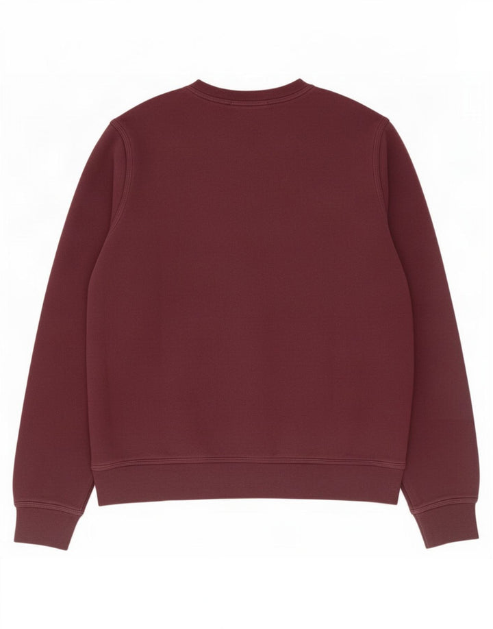 Nike Mens Moletom Jumper Pequeno Algodão Borgonha