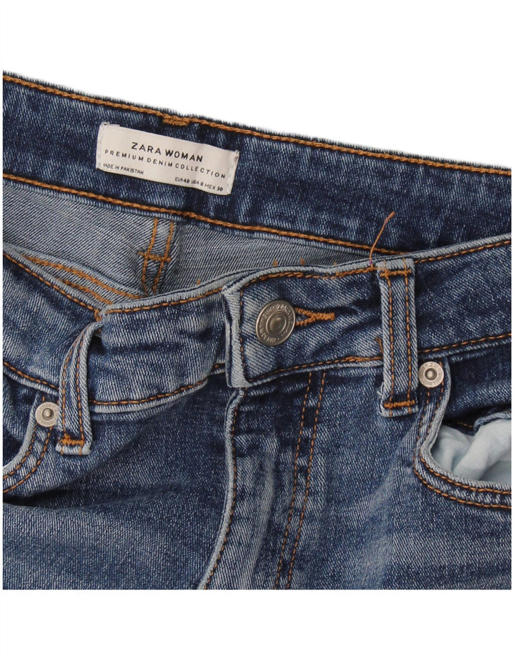 Zara Jeans Skinny Feminino EU 40 Médio W30 L27 Azul