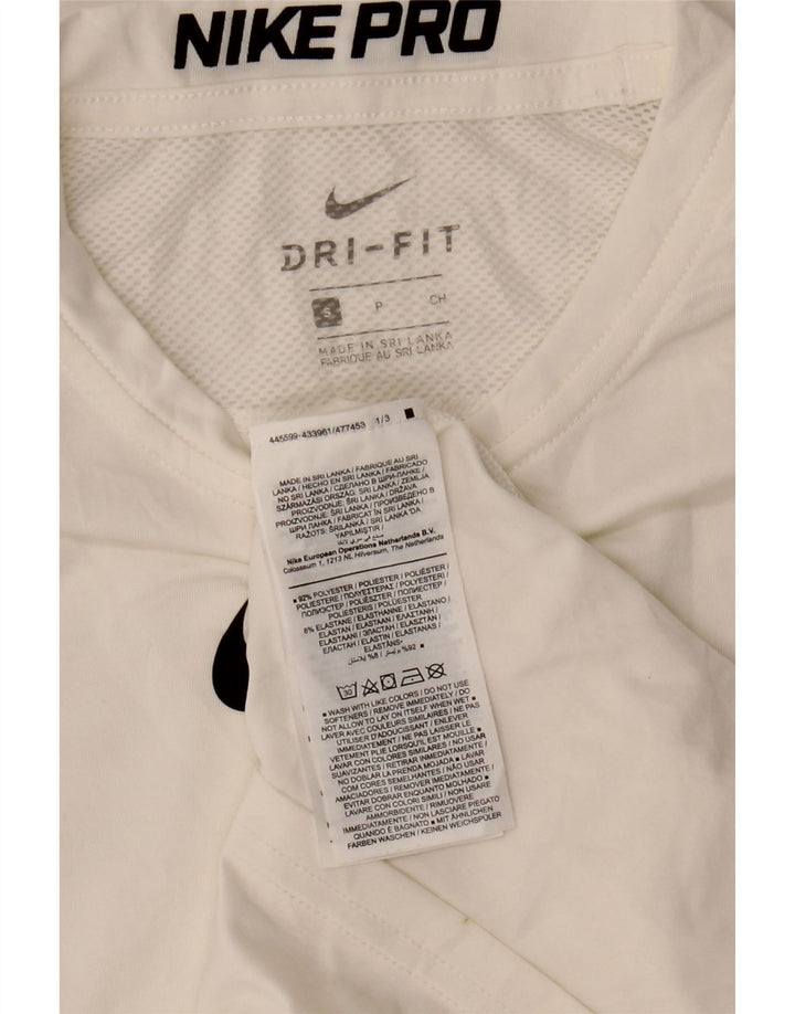 Camiseta Nike Masculina Dri Fit Graphic Top Pequeno Poliéster Branco